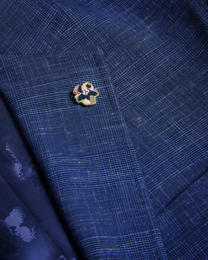 Ted Baker audenj colbert van wol en linnen marine kleding Heren 6R02N1359