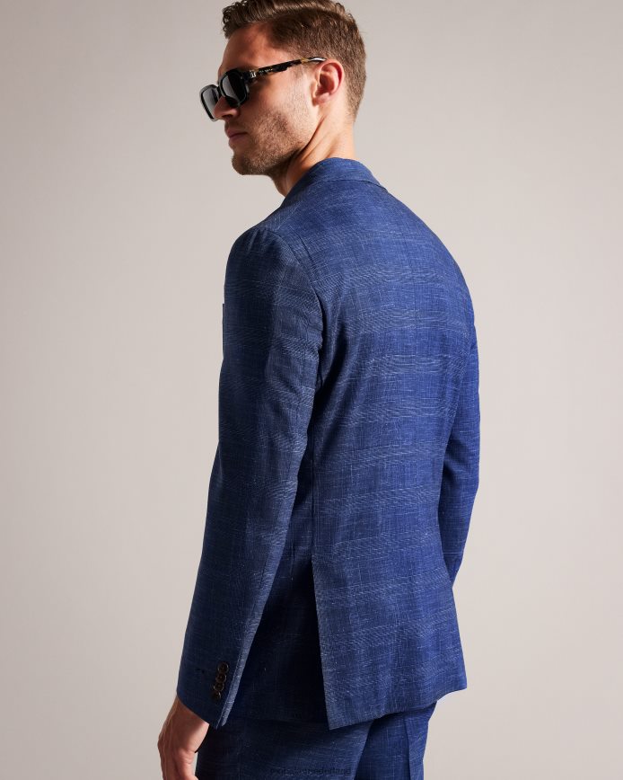 Ted Baker audenj colbert van wol en linnen marine kleding Heren 6R02N1359