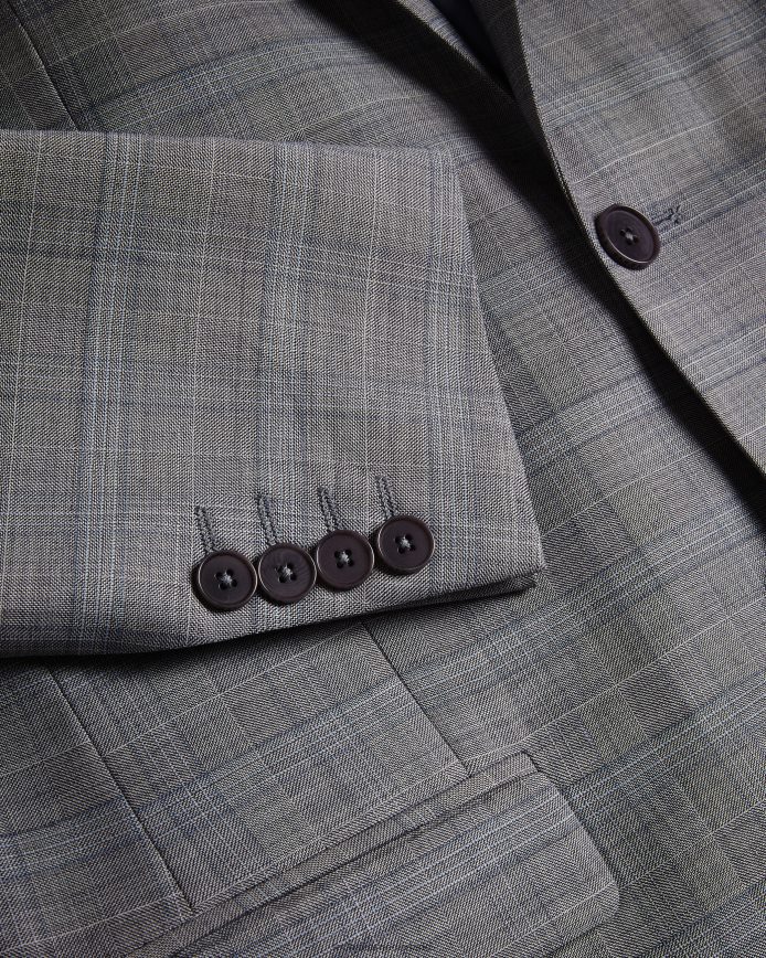 Ted Baker elgoljs geruit jasje van wolmix grijs kleding Heren 6R02N1374