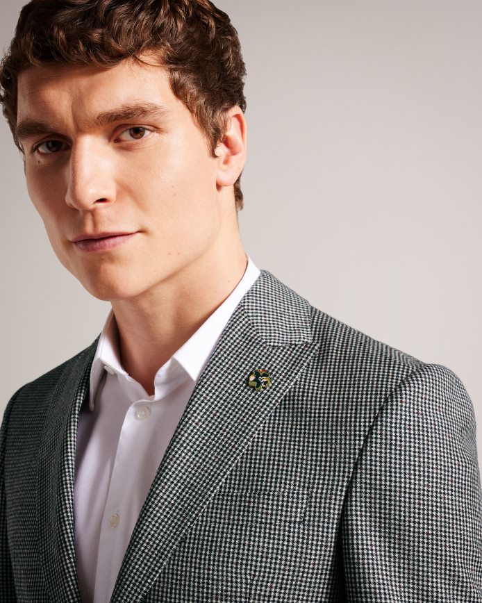 Ted Baker jvcjj mono geruit colbert zwart kleding Heren 6R02N1580