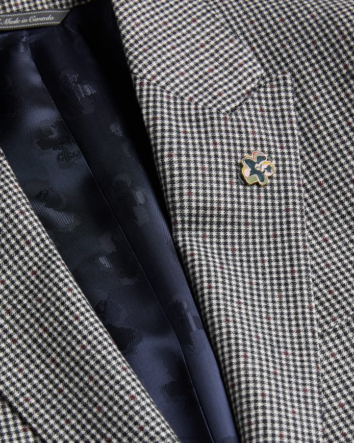 Ted Baker jvcjj mono geruit colbert zwart kleding Heren 6R02N1580