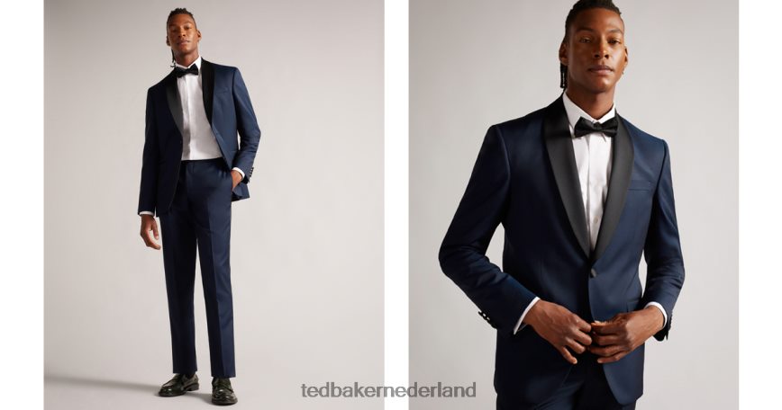 Ted Baker jvtuxj slim-fit smoking colbert marine kleding Heren 6R02N1519