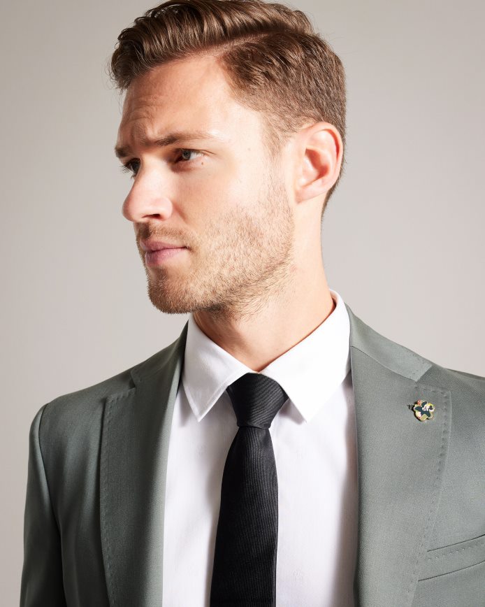 Ted Baker lappej colbert van puur wol groente kleding Heren 6R02N1387