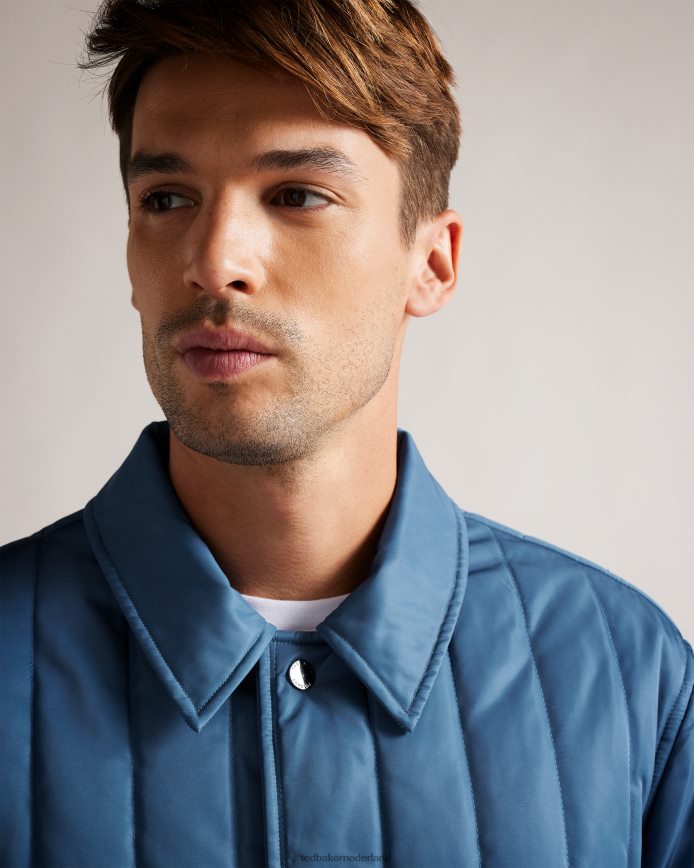 Ted Baker skelton gewatteerd werkkledingjack middelblauw kleding Heren 6R02N1290