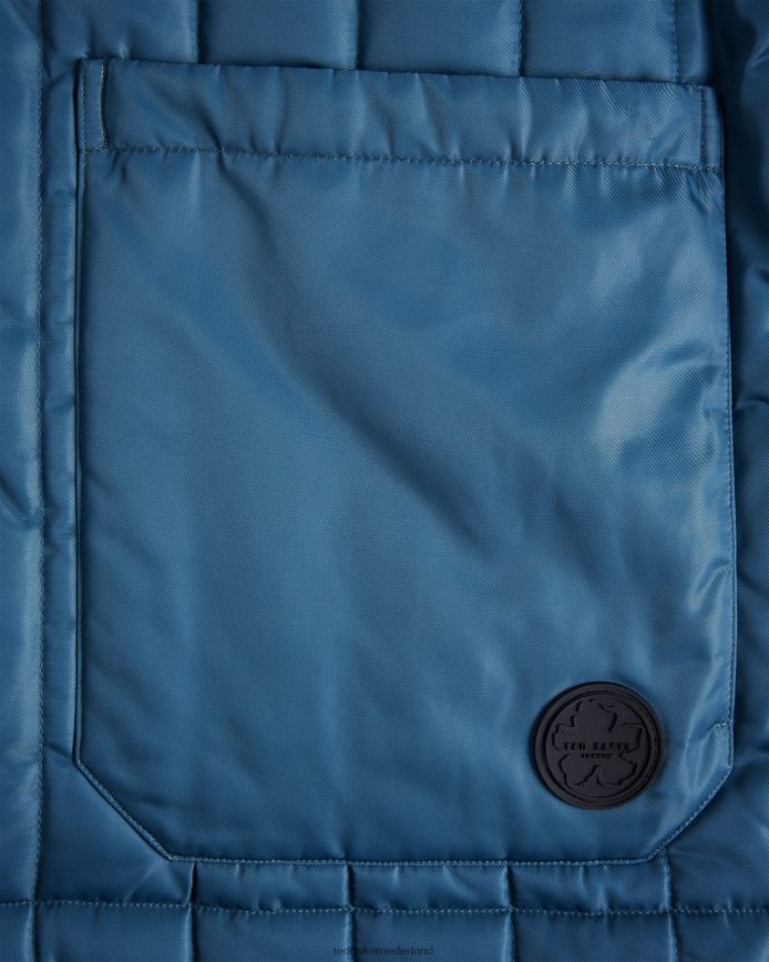 Ted Baker skelton gewatteerd werkkledingjack middelblauw kleding Heren 6R02N1290
