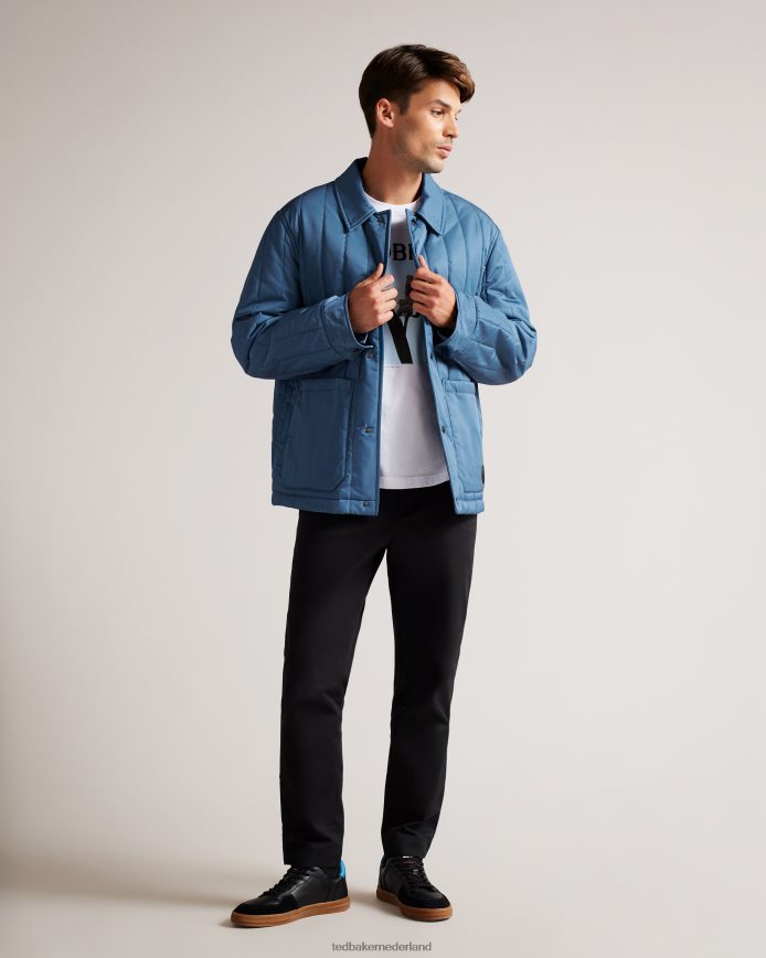 Ted Baker skelton gewatteerd werkkledingjack middelblauw kleding Heren 6R02N1290