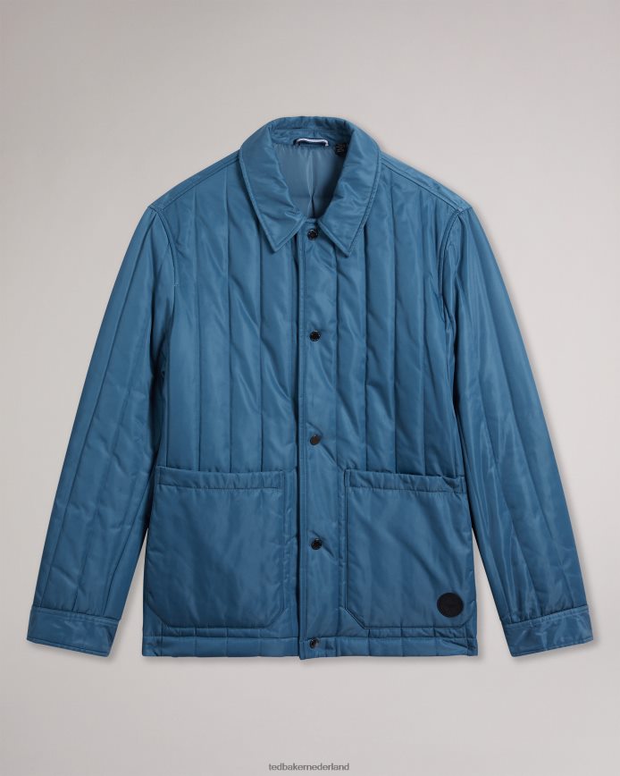 Ted Baker skelton gewatteerd werkkledingjack middelblauw kleding Heren 6R02N1290