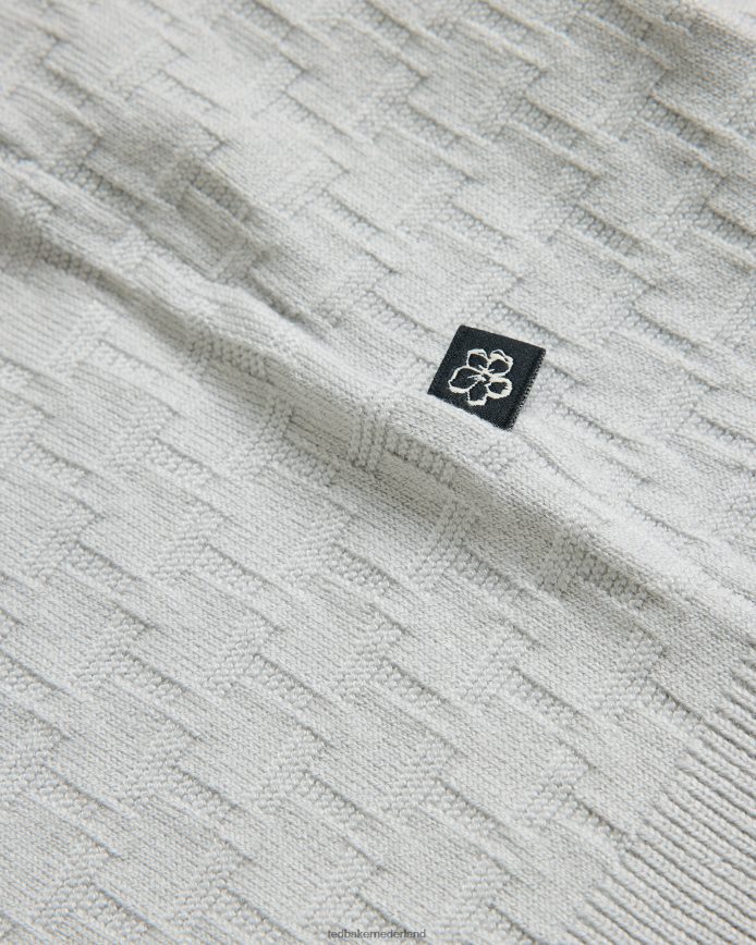 Ted Baker Hanam T-gestikt T-shirt met korte mouwen grijs kleding Heren 6R02N1461