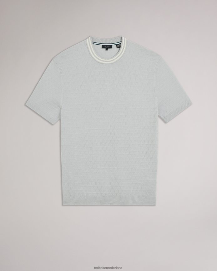 Ted Baker Hanam T-gestikt T-shirt met korte mouwen grijs kleding Heren 6R02N1461