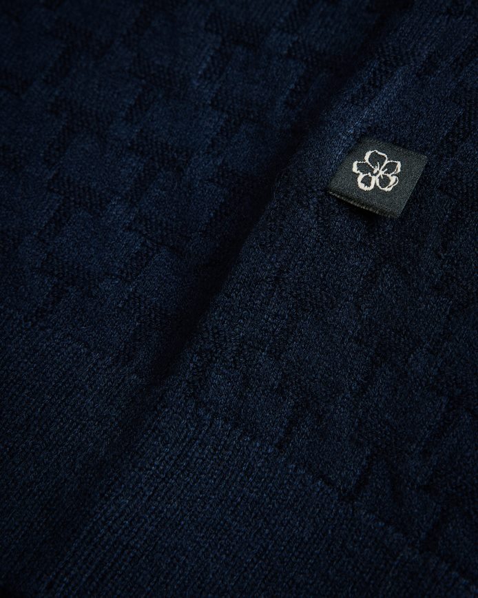 Ted Baker Hanam T-gestikt T-shirt met korte mouwen marine kleding Heren 6R02N1409