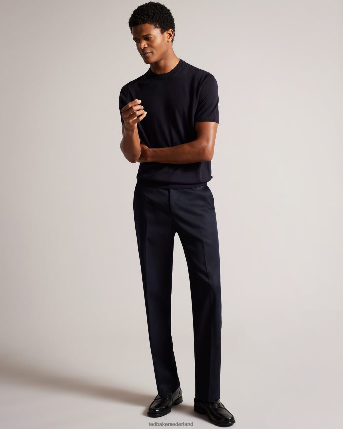 Ted Baker Senti gebreid T-shirt met korte mouwen marine kleding Heren 6R02N1591