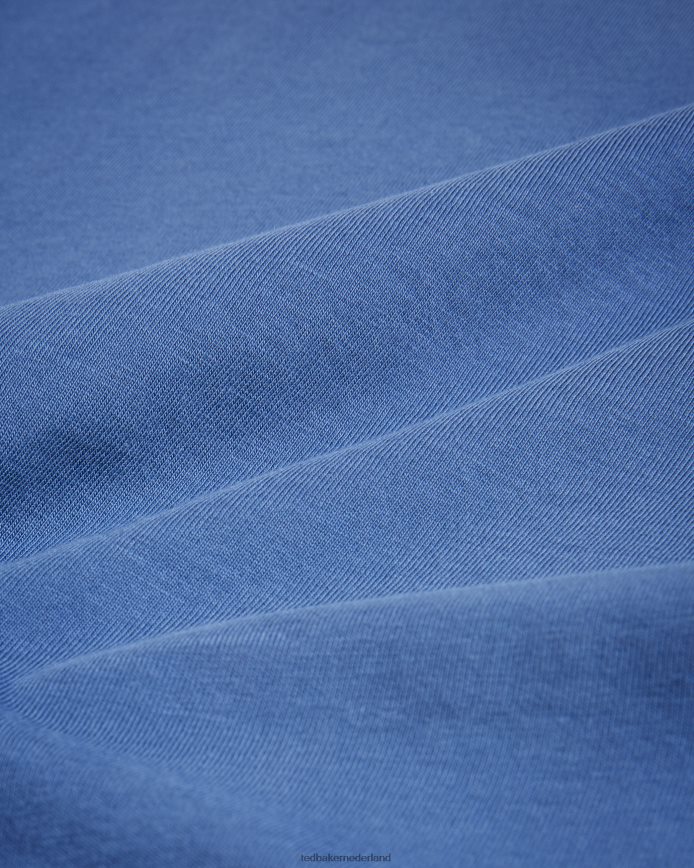 Ted Baker Tywinn effen T-shirt met korte mouwen en normale pasvorm blauw kleding Heren 6R02N1531