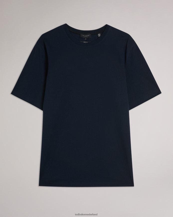 Ted Baker Tywinn effen T-shirt met korte mouwen en normale pasvorm marine kleding Heren 6R02N1561