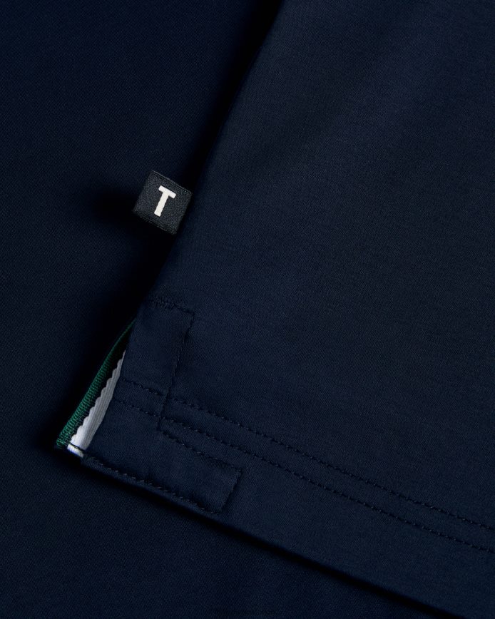 Ted Baker Zeiter slim-fit poloshirt met korte mouwen marine kleding Heren 6R02N1358