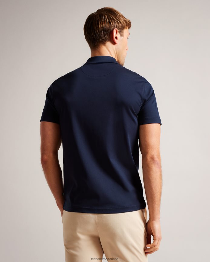 Ted Baker Zeiter slim-fit poloshirt met korte mouwen marine kleding Heren 6R02N1358