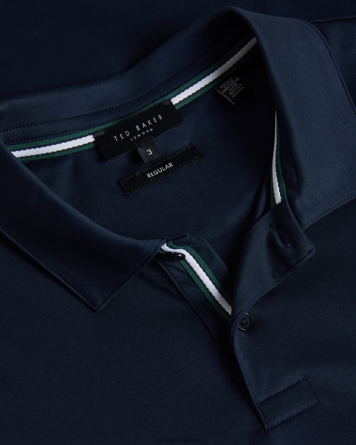 Ted Baker Zeiter slim-fit poloshirt met korte mouwen marine kleding Heren 6R02N1358