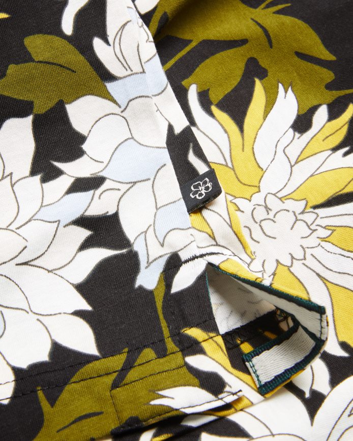 Ted Baker bloemrijk T-shirt met korte mouwen en bloemenprint veelkleurig kleding Heren 6R02N1316