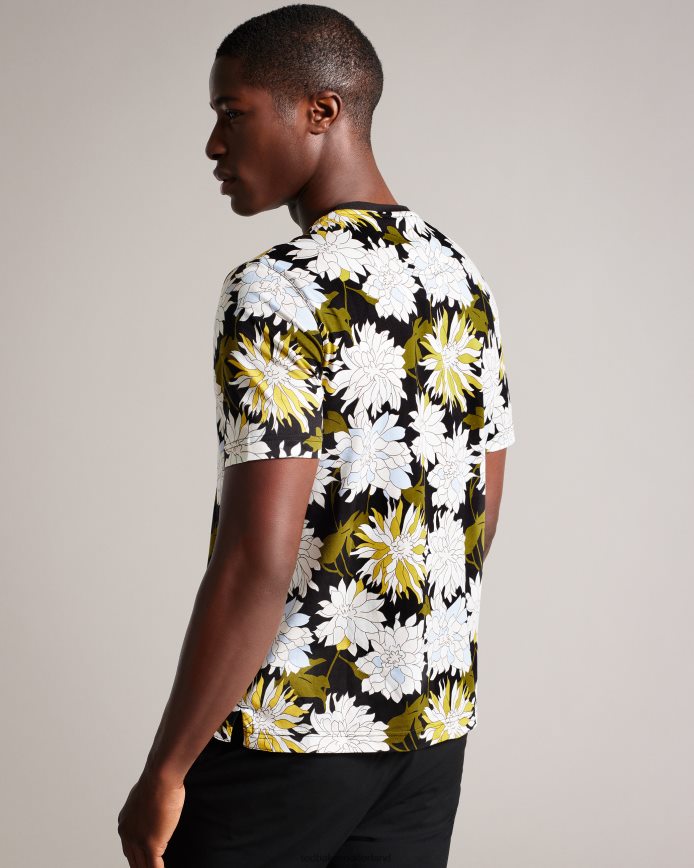Ted Baker bloemrijk T-shirt met korte mouwen en bloemenprint veelkleurig kleding Heren 6R02N1316