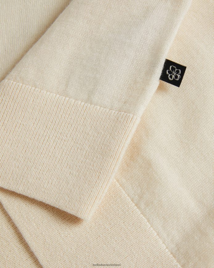 Ted Baker pierrot poloshirt met korte mouwen en strepen wit kleding Heren 6R02N1301