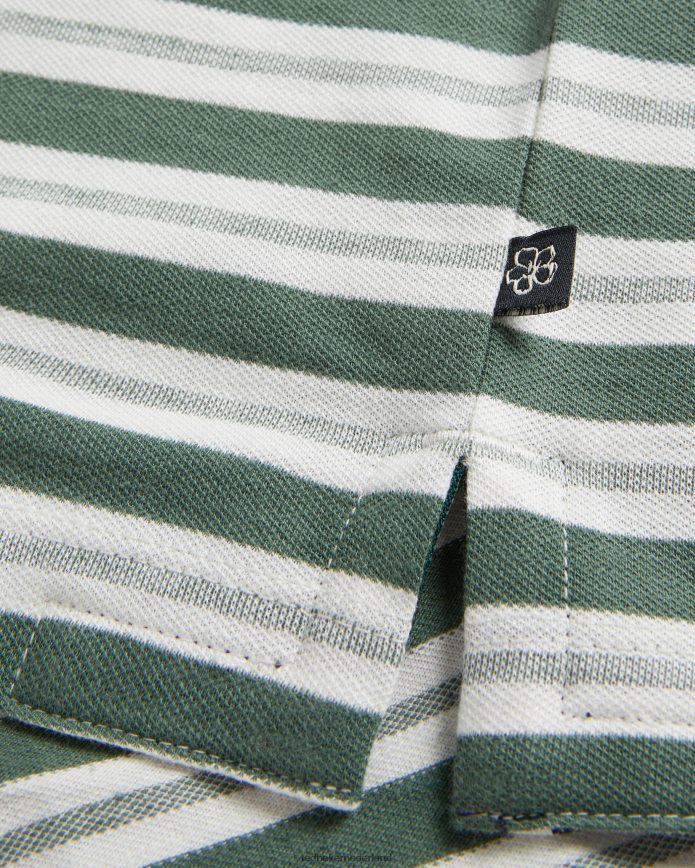 Ted Baker vadell gestreept T-shirt met korte mouwen en normale pasvorm khaki kleding Heren 6R02N1517