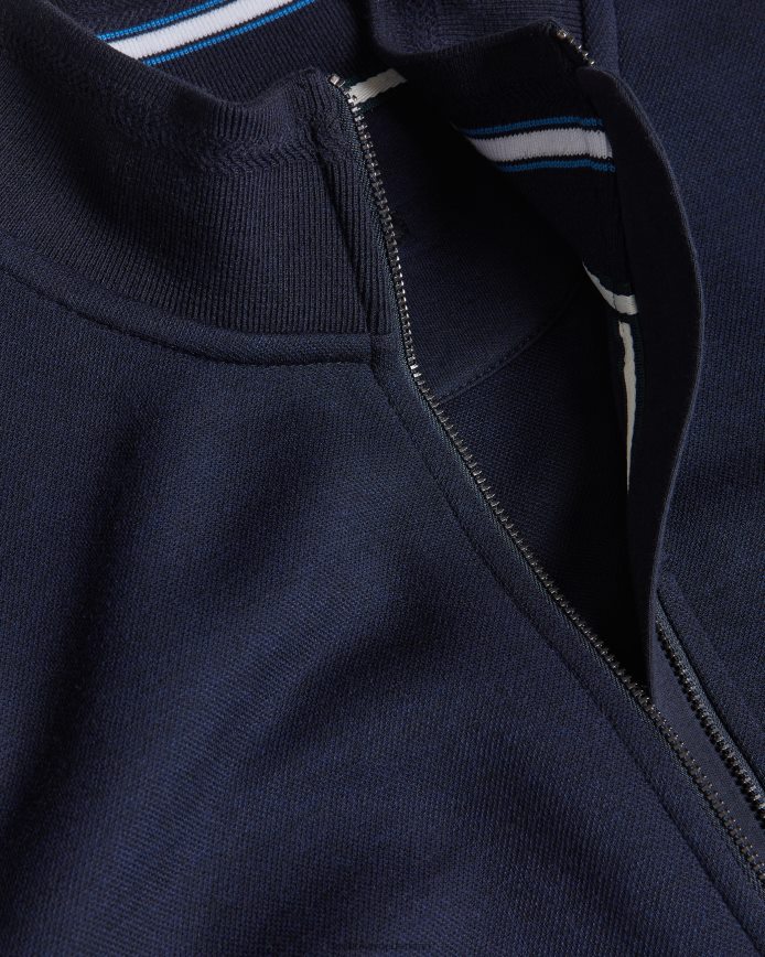 Ted Baker Tymos jack met lange mouwen en ritssluiting marine kleding Heren 6R02N1380