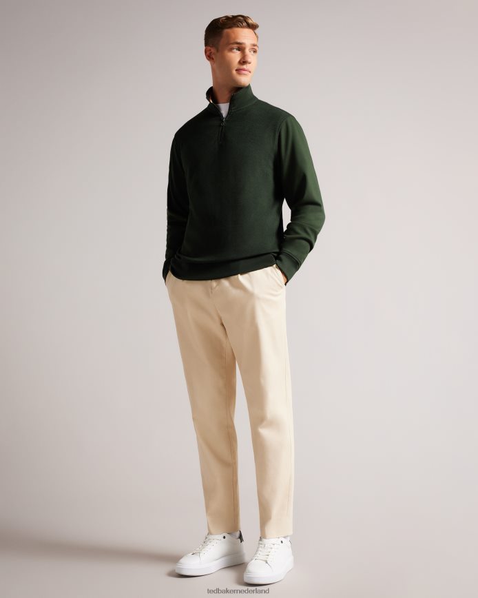 Ted Baker sanot trui met lange mouwen en trechterhals khaki kleding Heren 6R02N1281