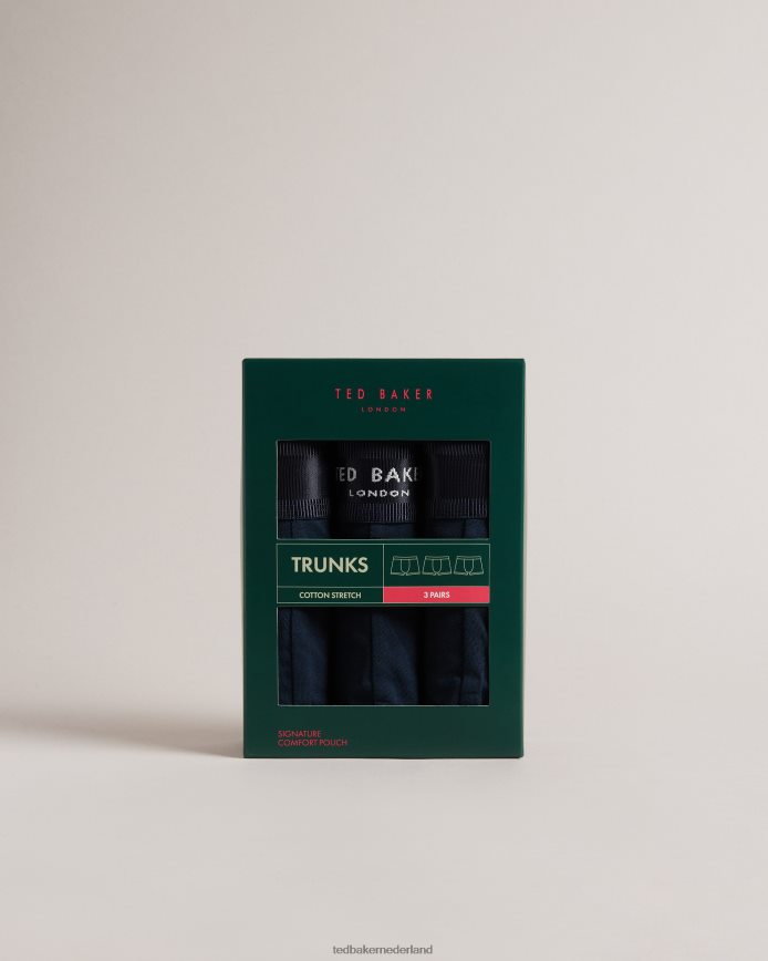 Ted Baker nee 3-pack trunks marine kleding Heren 6R02N1542