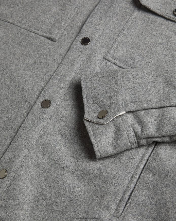 Ted Baker Anderby overshirt van wolmix met lange mouwen grijs kleding Heren 6R02N1249
