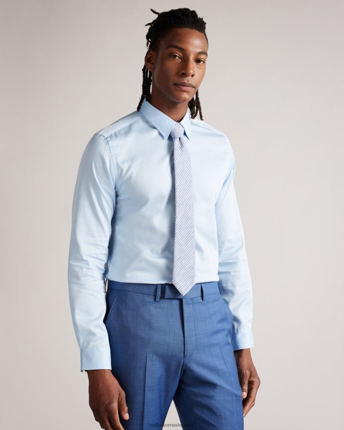 Ted Baker islass slim-fit overhemd met lange mouwen lichtblauw kleding Heren 6R02N1456