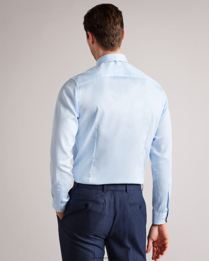 Ted Baker islass slim-fit overhemd met lange mouwen lichtblauw kleding Heren 6R02N1456