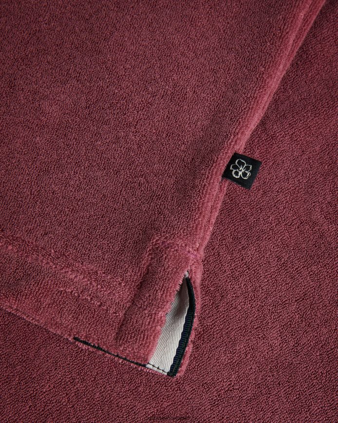 Ted Baker sndbank badstof poloshirt met reverskraag middel roze kleding Heren 6R02N1494