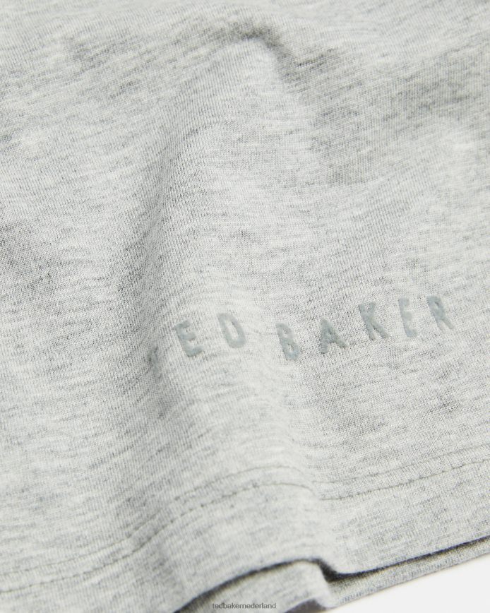 Ted Baker Funda SS T-shirt met normale pasvorm grijze mergel kleding Heren 6R02N1622