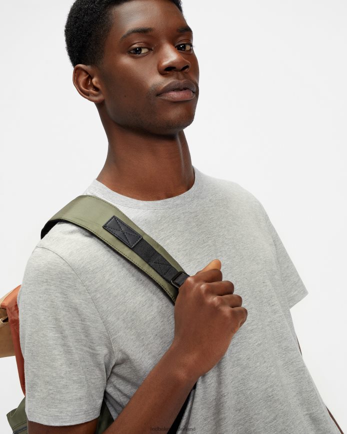 Ted Baker Funda SS T-shirt met normale pasvorm grijze mergel kleding Heren 6R02N1622