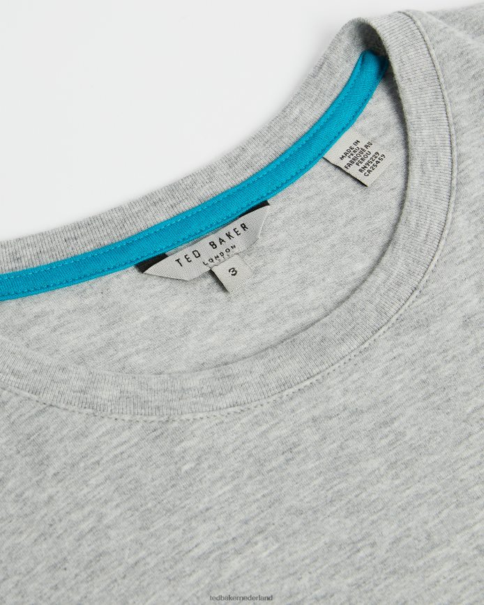 Ted Baker Funda SS T-shirt met normale pasvorm grijze mergel kleding Heren 6R02N1622
