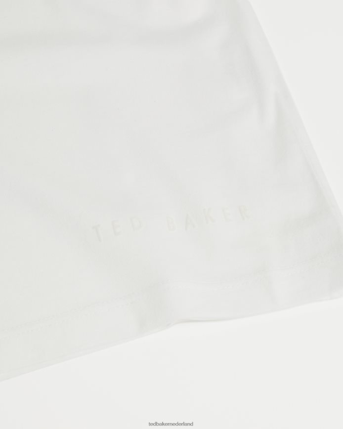 Ted Baker Funda SS T-shirt met normale pasvorm wit kleding Heren 6R02N1623