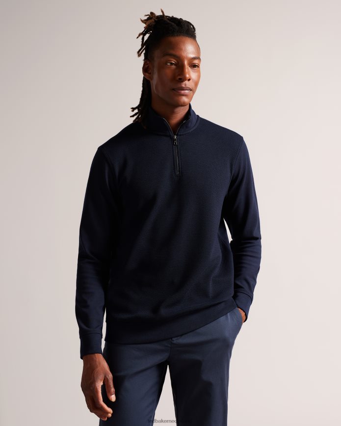 Ted Baker sanot trui met lange mouwen en trechterhals marine kleding Heren 6R02N1292