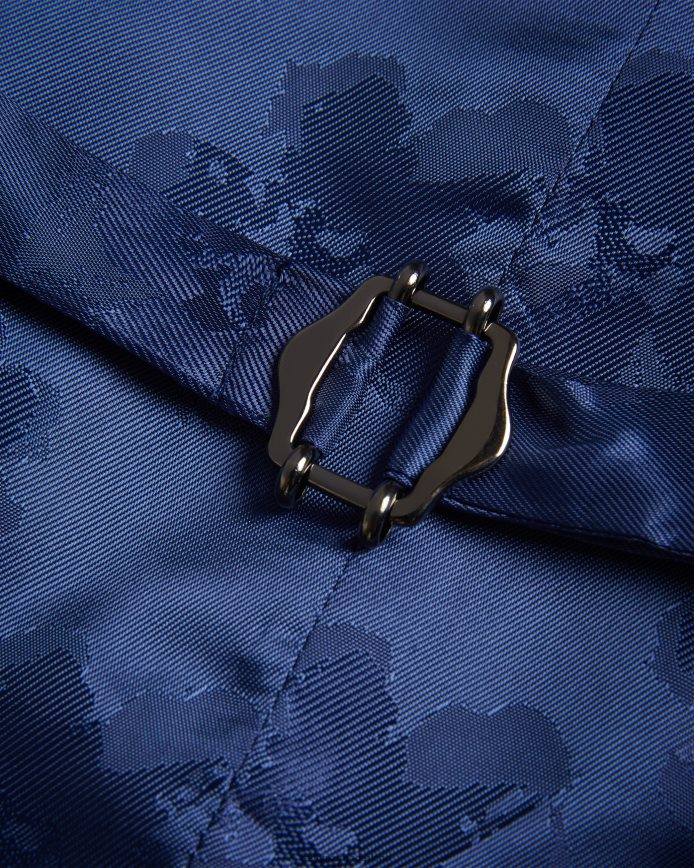 Ted Baker drydenw marineblauw geruit gilet marine kleding Heren 6R02N1585