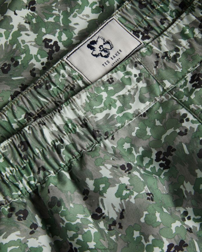 Ted Baker Kita zwemshort met camouflage bloemenprint khaki kleding Heren 6R02N1545