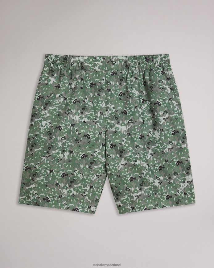 Ted Baker Kita zwemshort met camouflage bloemenprint khaki kleding Heren 6R02N1545