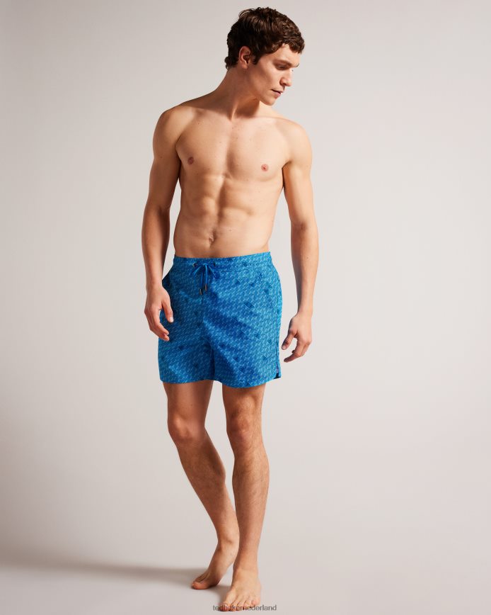Ted Baker Renshaw zwemshort met vlinderprint blauw kleding Heren 6R02N1432