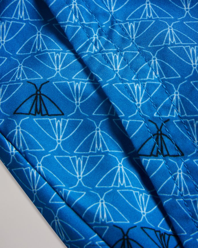 Ted Baker Renshaw zwemshort met vlinderprint blauw kleding Heren 6R02N1432