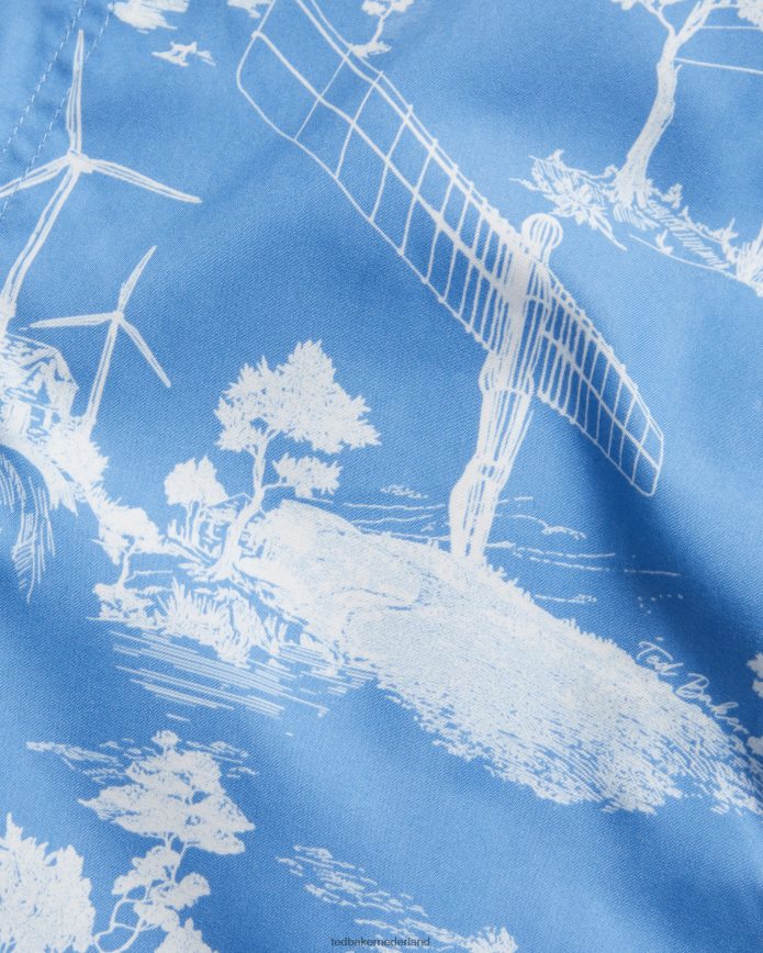 Ted Baker Zwemshort met holowayprint blauw kleding Heren 6R02N1665