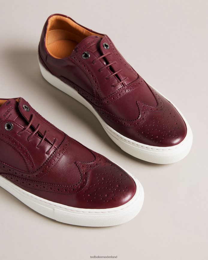 Ted Baker dentton hybride brogues van gepolijst leer ossenbloed schoenen Heren 6R02N1876