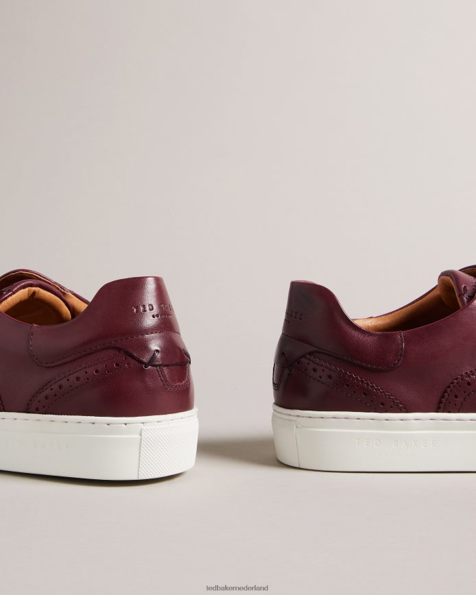 Ted Baker dentton hybride brogues van gepolijst leer ossenbloed schoenen Heren 6R02N1876