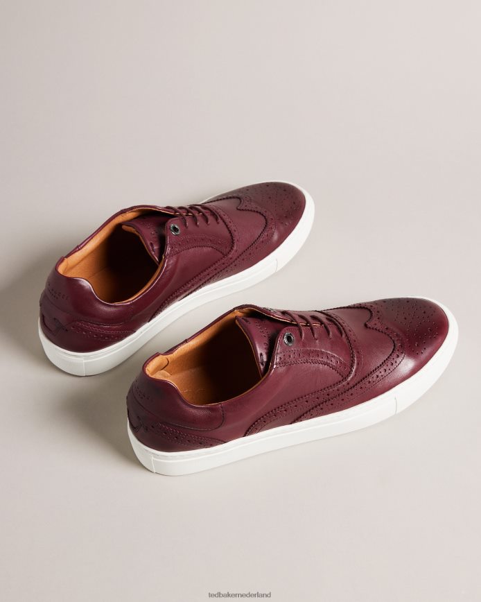 Ted Baker dentton hybride brogues van gepolijst leer ossenbloed schoenen Heren 6R02N1876