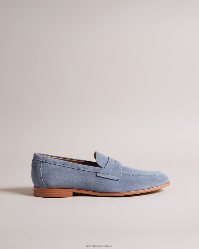 Ted Baker Adlerrs suède zadelloafers lichtblauw schoenen Heren 6R02N1846