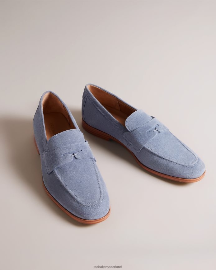 Ted Baker Adlerrs suède zadelloafers lichtblauw schoenen Heren 6R02N1846