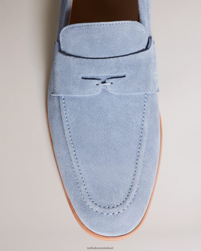Ted Baker Adlerrs suède zadelloafers lichtblauw schoenen Heren 6R02N1846