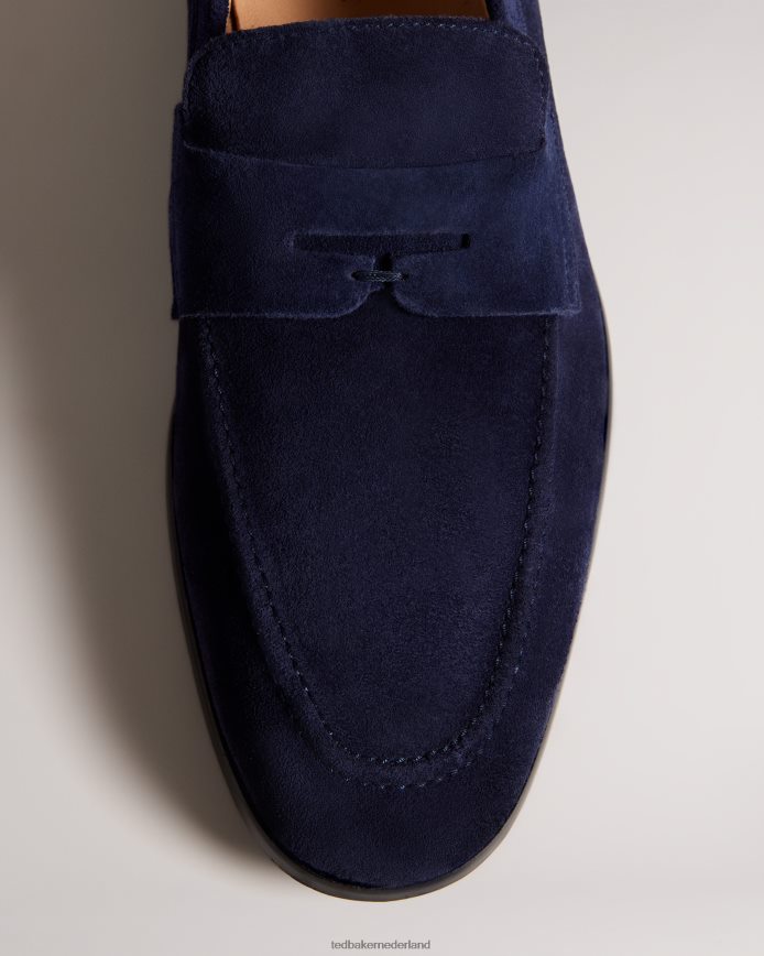 Ted Baker Adlerrs suède zadelloafers marine schoenen Heren 6R02N1840