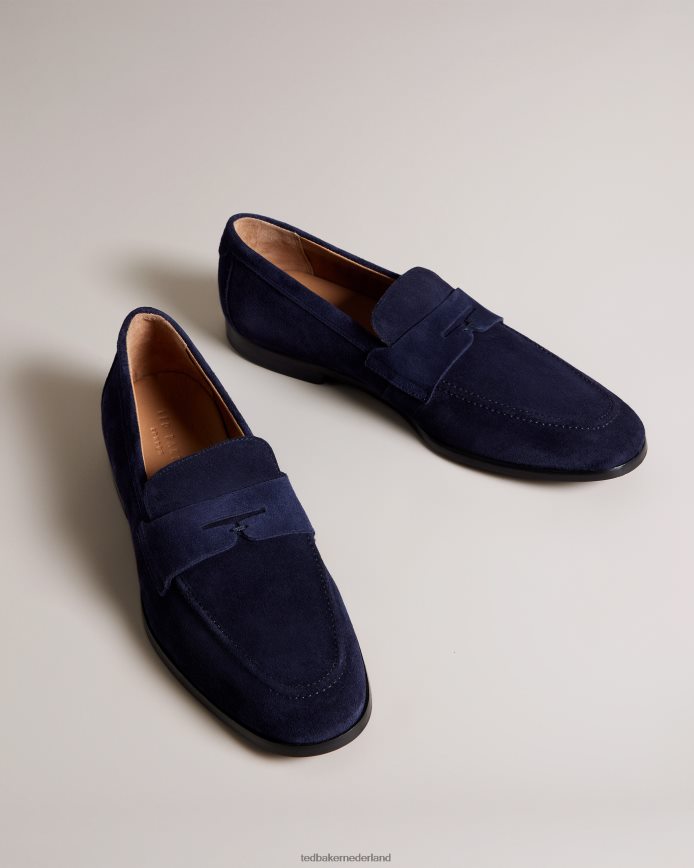 Ted Baker Adlerrs suède zadelloafers marine schoenen Heren 6R02N1840